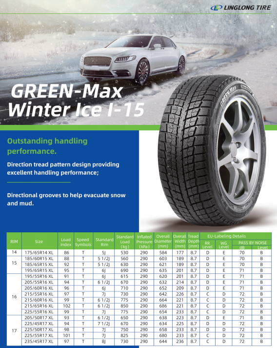 GREENMax Winter Ice I15_ARCTIC WINTER TIRES_PCR TIRES_LINGLONG